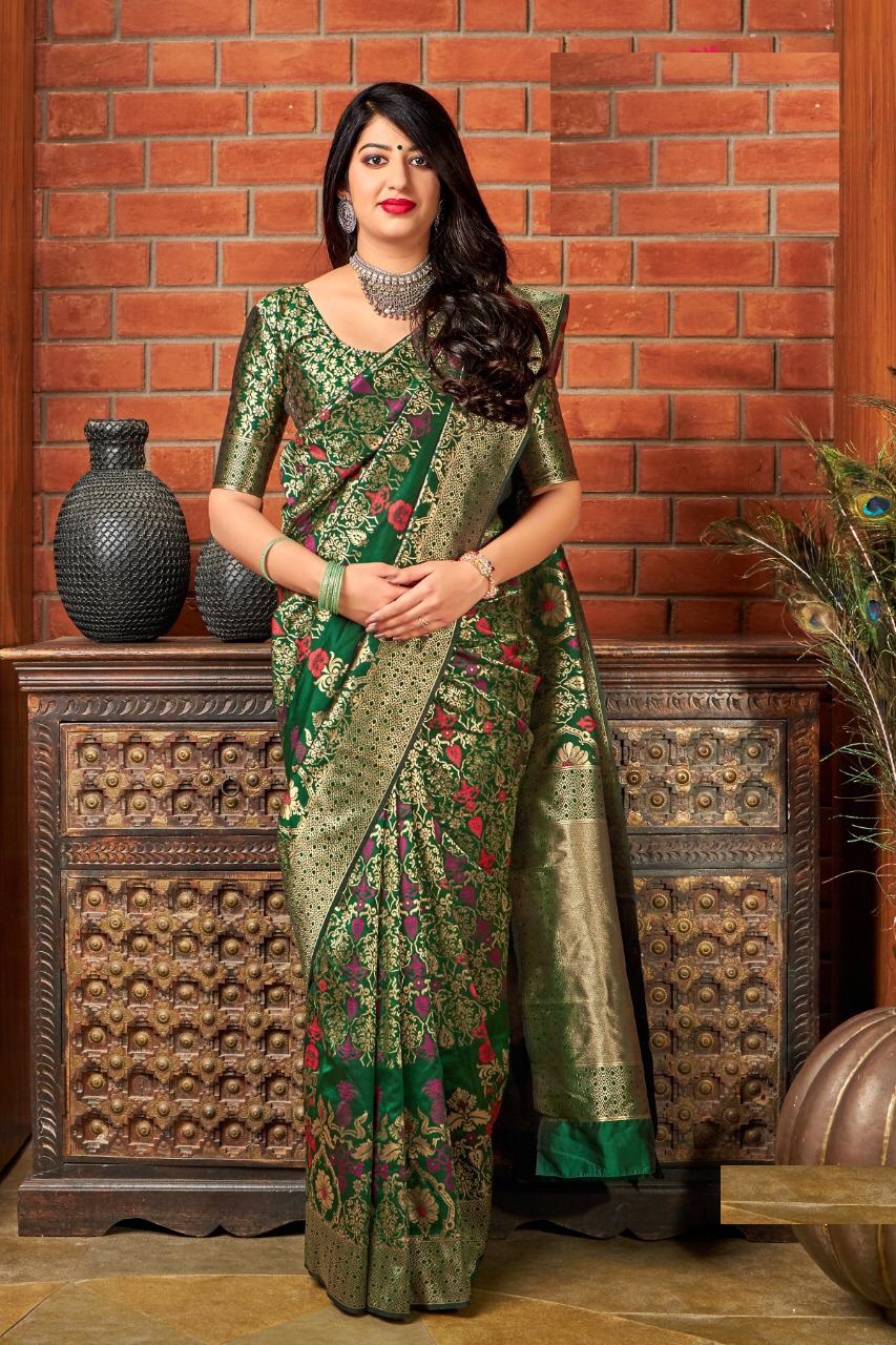 Party wear banarasi outlet silk saree