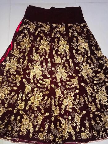 Bridal Wear Velvet Embroidered Lehenga Choli Design Online