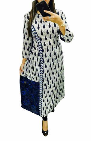 Trendy Multi Color Rayon Full Stitched Digital Printed Kurti