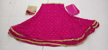 Wondrous Rani Pink Color Designer Georgette Sequence Embroidered Work Wedding Wear Lehenga Choli