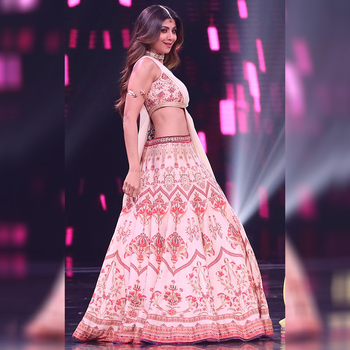 Fabulous Pink Color Silk Digital Printed Function Wear Lehenga Choli