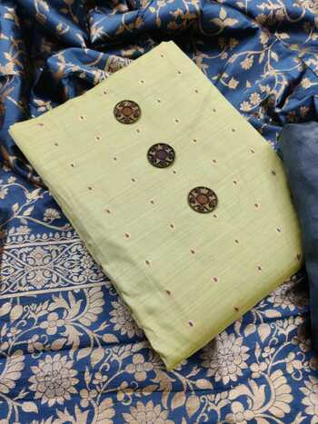 Intricate Light Green Color Beautiful Banarasi Bootti Work Function Wear Salwar Suit