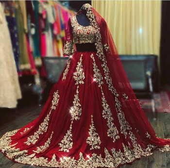Outstanding Maroon Color Embroidered Work Georgette Fancy Lehenga Choli For Women