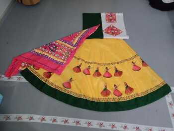Engrossing Yellow Silk Digital Printed Lehenga Choli For Occasion Wear