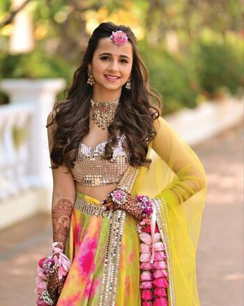 Splendid Multi Color Beautiful Sequence Embroidered Work Satin Designer Wedding Wear Lehenga Choli