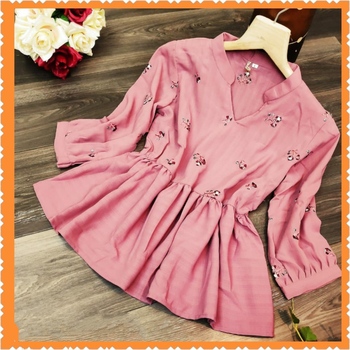 Stylish Pink Rinbox Designer Western Wear Top Design Online
