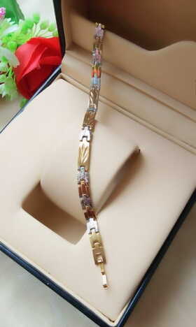 Unique Golden & Silver Imitation Bracelet KLP391