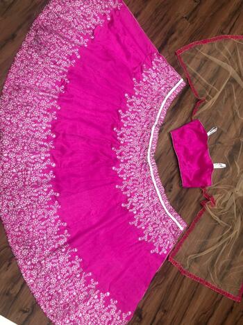 Incredible Rani Pink Color Designer Malbari Silk Embroidered Work Wedding Wear Lehenga Choli