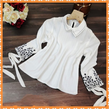 Beautiful White Rinbox Designer Western Wear Top Design Online