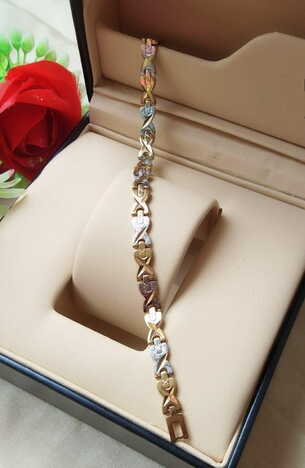 Trendy Silver & Golden Imitation Bracelet KLP406