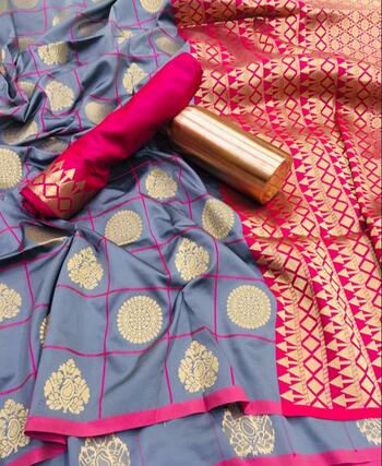 Bewildering Black Color Banarasi Silk Saree Design Online For Women